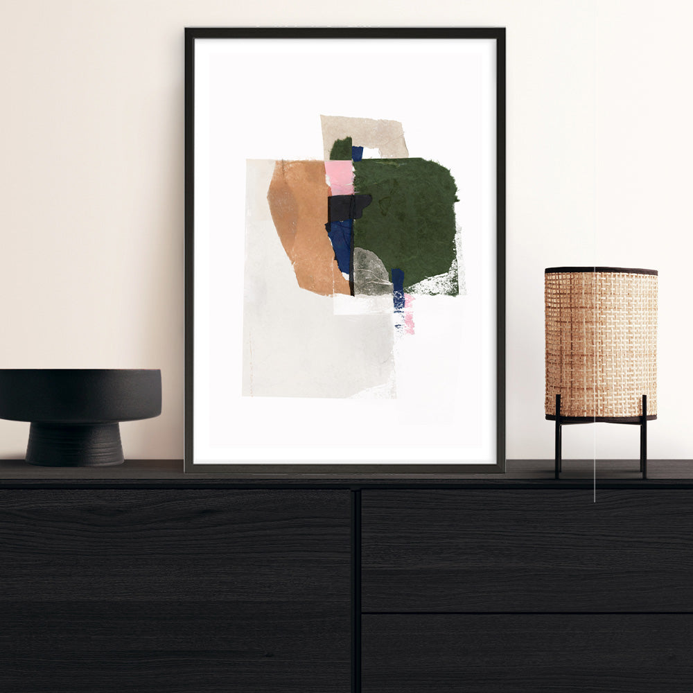Shop Patchwork Pieces I Art Print a painted abstract themed wall art print from The Print Emporium wall artwork collection - Buy Australian made fine art painting style poster and framed prints for the home and your interior decor room, TPE-PC-PI523-AP