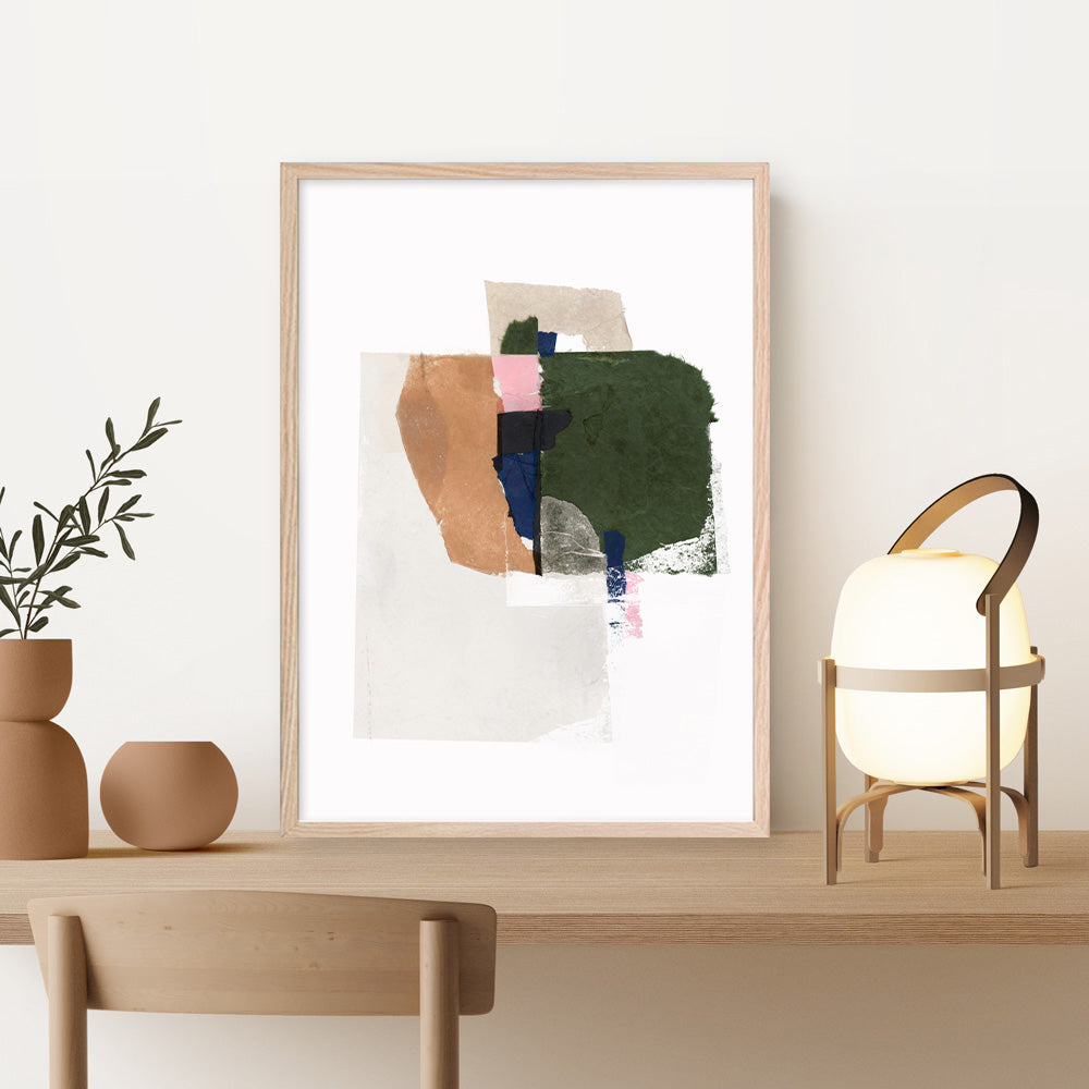 Shop Patchwork Pieces I Art Print a painted abstract themed wall art print from The Print Emporium wall artwork collection - Buy Australian made fine art painting style poster and framed prints for the home and your interior decor room, TPE-PC-PI523-AP