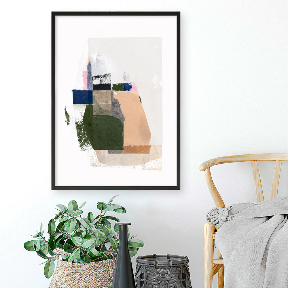 Shop Patchwork Pieces II Art Print a painted abstract themed wall art print from The Print Emporium wall artwork collection - Buy Australian made fine art painting style poster and framed prints for the home and your interior decor room, TPE-PC-PI524-AP