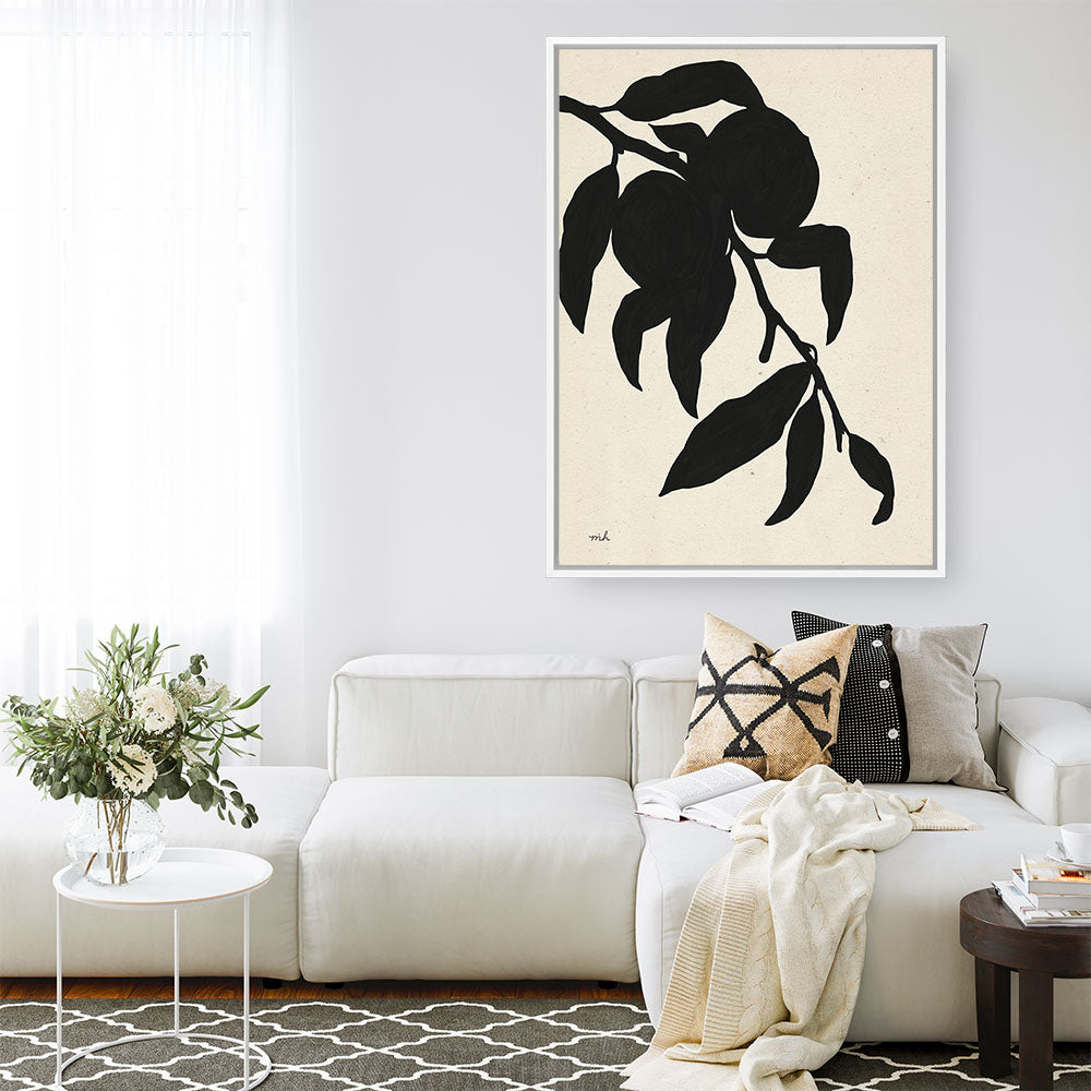 Shop Peach I Canvas Print a floral themed painted framed canvas wall art print from The Print Emporium artwork collection - Buy Australian made fine art painting style stretched canvas prints for the home and your interior decor space, TPE-WA-76172-CA-35X46-NF