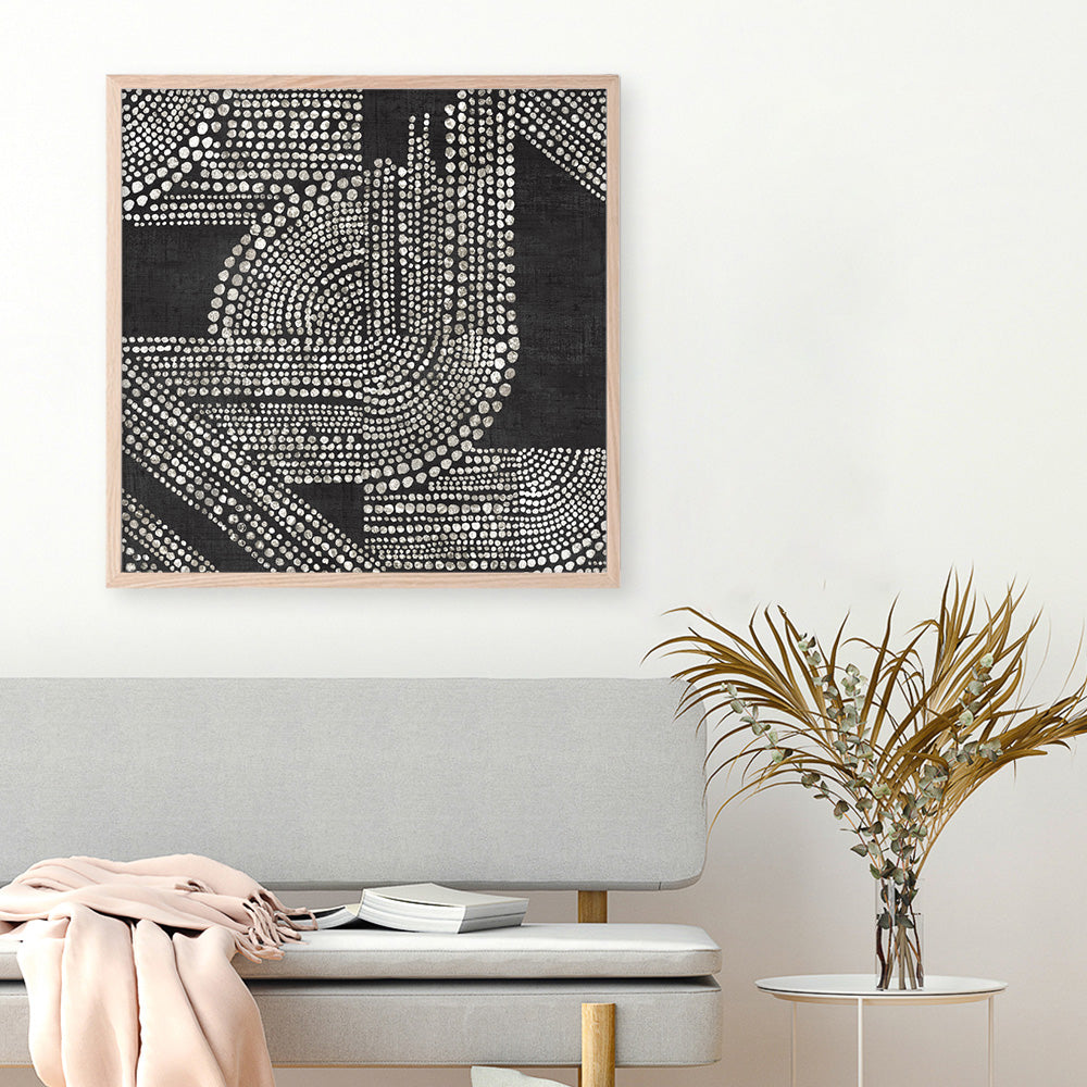 Shop Pearl Dots I (Square) Art Print a painted abstract themed wall art print from The Print Emporium wall artwork collection - Buy Australian made fine art painting style poster and framed prints for the home and your interior decor room, TPE-PC-RF390-AP