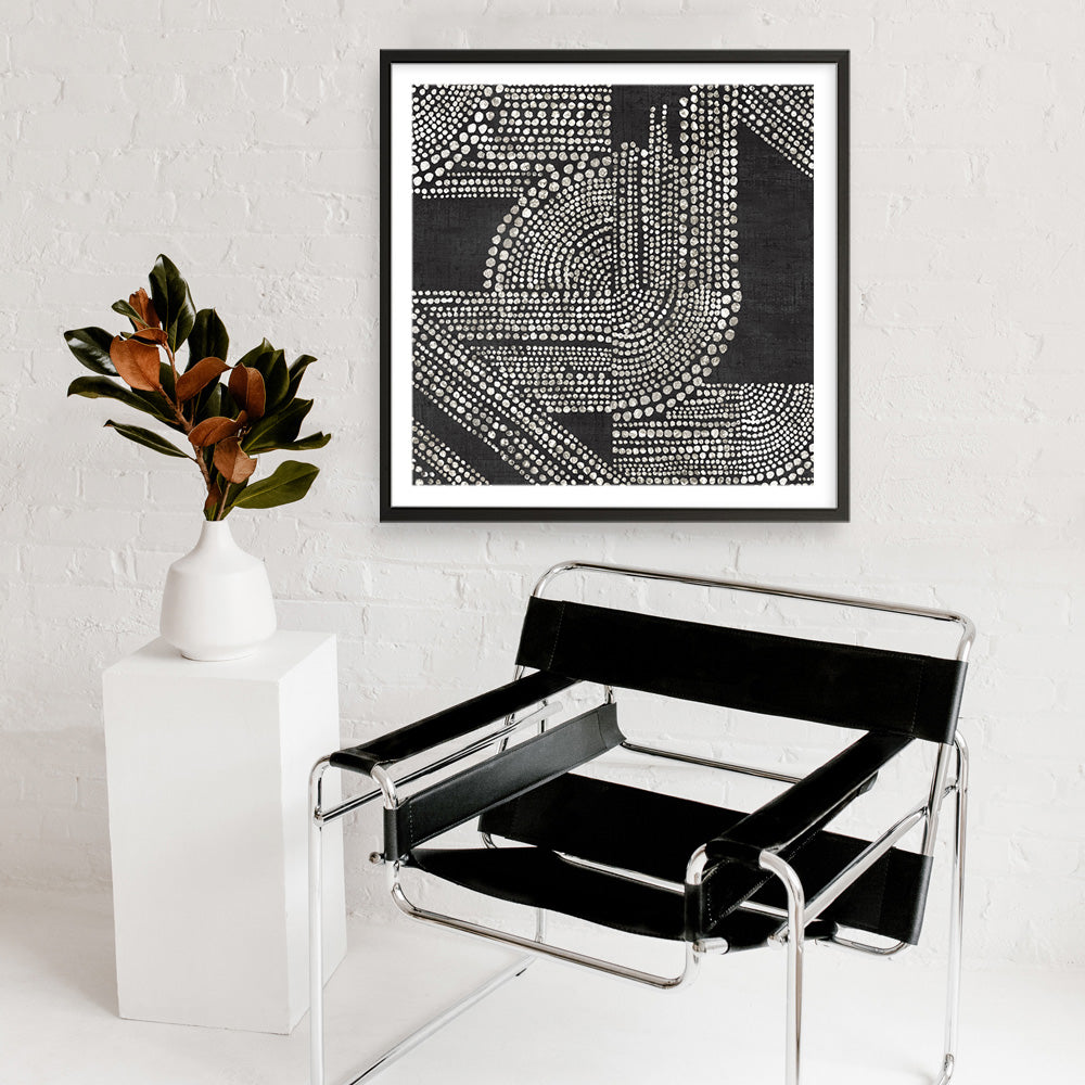 Shop Pearl Dots I (Square) Art Print a painted abstract themed wall art print from The Print Emporium wall artwork collection - Buy Australian made fine art painting style poster and framed prints for the home and your interior decor room, TPE-PC-RF390-AP