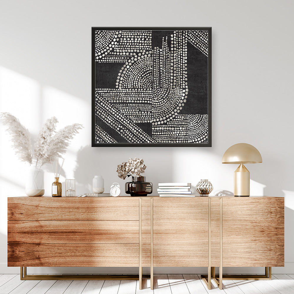 Shop Pearl Dots I (Square) Art Print a painted abstract themed wall art print from The Print Emporium wall artwork collection - Buy Australian made fine art painting style poster and framed prints for the home and your interior decor room, TPE-PC-RF390-AP