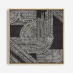 Shop Pearl Dots I (Square) Canvas Print a painted abstract themed framed canvas wall art print from The Print Emporium artwork collection - Buy Australian made fine art painting style stretched canvas prints for the home and your interior decor space, TPE-PC-RF390-CA-40X40-NF