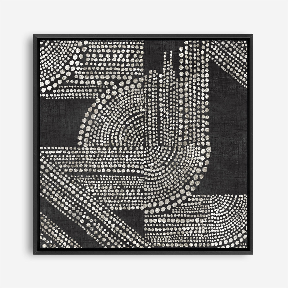 Shop Pearl Dots I (Square) Canvas Print a painted abstract themed framed canvas wall art print from The Print Emporium artwork collection - Buy Australian made fine art painting style stretched canvas prints for the home and your interior decor space, TPE-PC-RF390-CA-40X40-NF