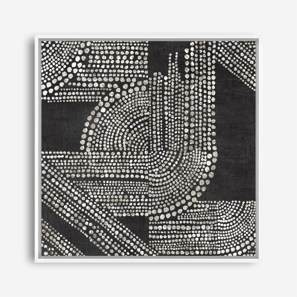 Shop Pearl Dots I (Square) Canvas Print a painted abstract themed framed canvas wall art print from The Print Emporium artwork collection - Buy Australian made fine art painting style stretched canvas prints for the home and your interior decor space, TPE-PC-RF390-CA-40X40-NF