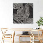 Shop Pearl Dots I (Square) Canvas Print a painted abstract themed framed canvas wall art print from The Print Emporium artwork collection - Buy Australian made fine art painting style stretched canvas prints for the home and your interior decor space, TPE-PC-RF390-CA-40X40-NF