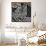 Shop Pearl Dots I (Square) Canvas Print a painted abstract themed framed canvas wall art print from The Print Emporium artwork collection - Buy Australian made fine art painting style stretched canvas prints for the home and your interior decor space, TPE-PC-RF390-CA-40X40-NF