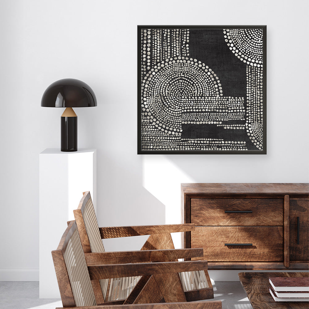 Shop Pearl Dots II (Square) Art Print a painted abstract themed wall art print from The Print Emporium wall artwork collection - Buy Australian made fine art painting style poster and framed prints for the home and your interior decor room, TPE-PC-RF391-AP