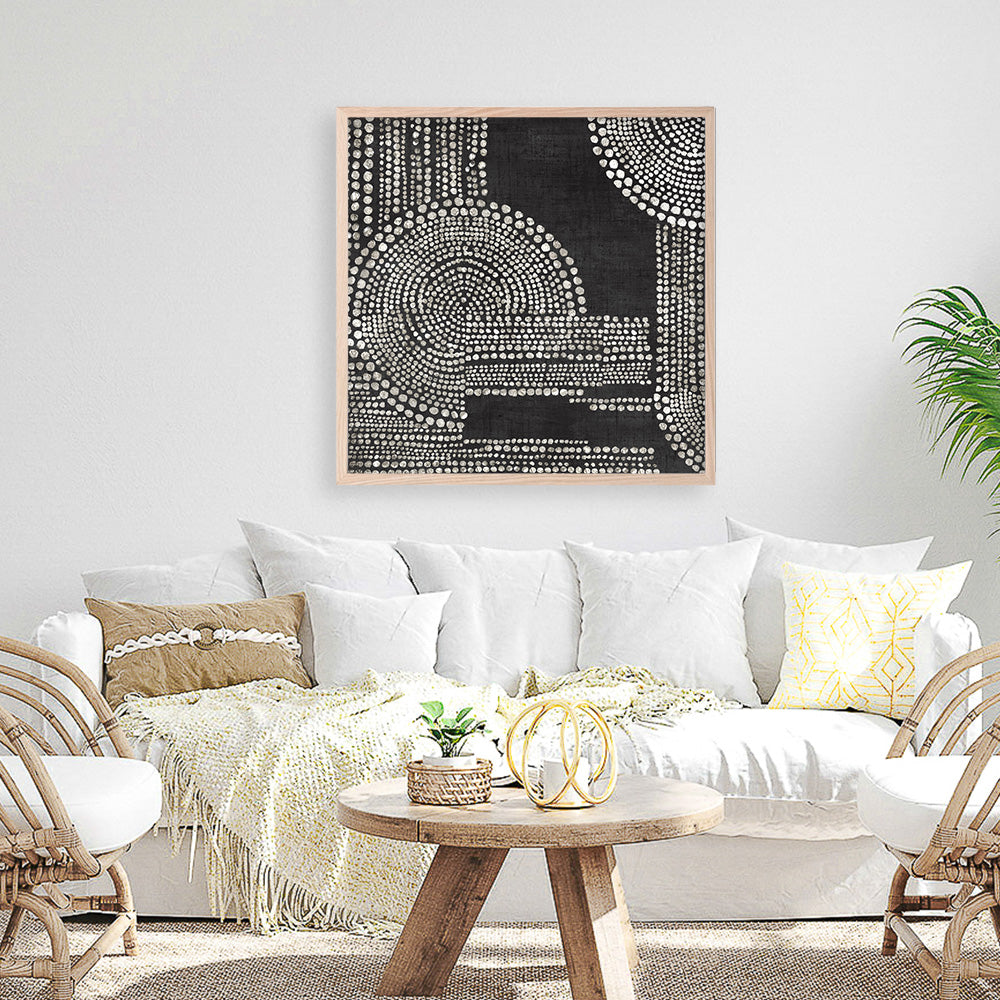 Shop Pearl Dots II (Square) Art Print a painted abstract themed wall art print from The Print Emporium wall artwork collection - Buy Australian made fine art painting style poster and framed prints for the home and your interior decor room, TPE-PC-RF391-AP