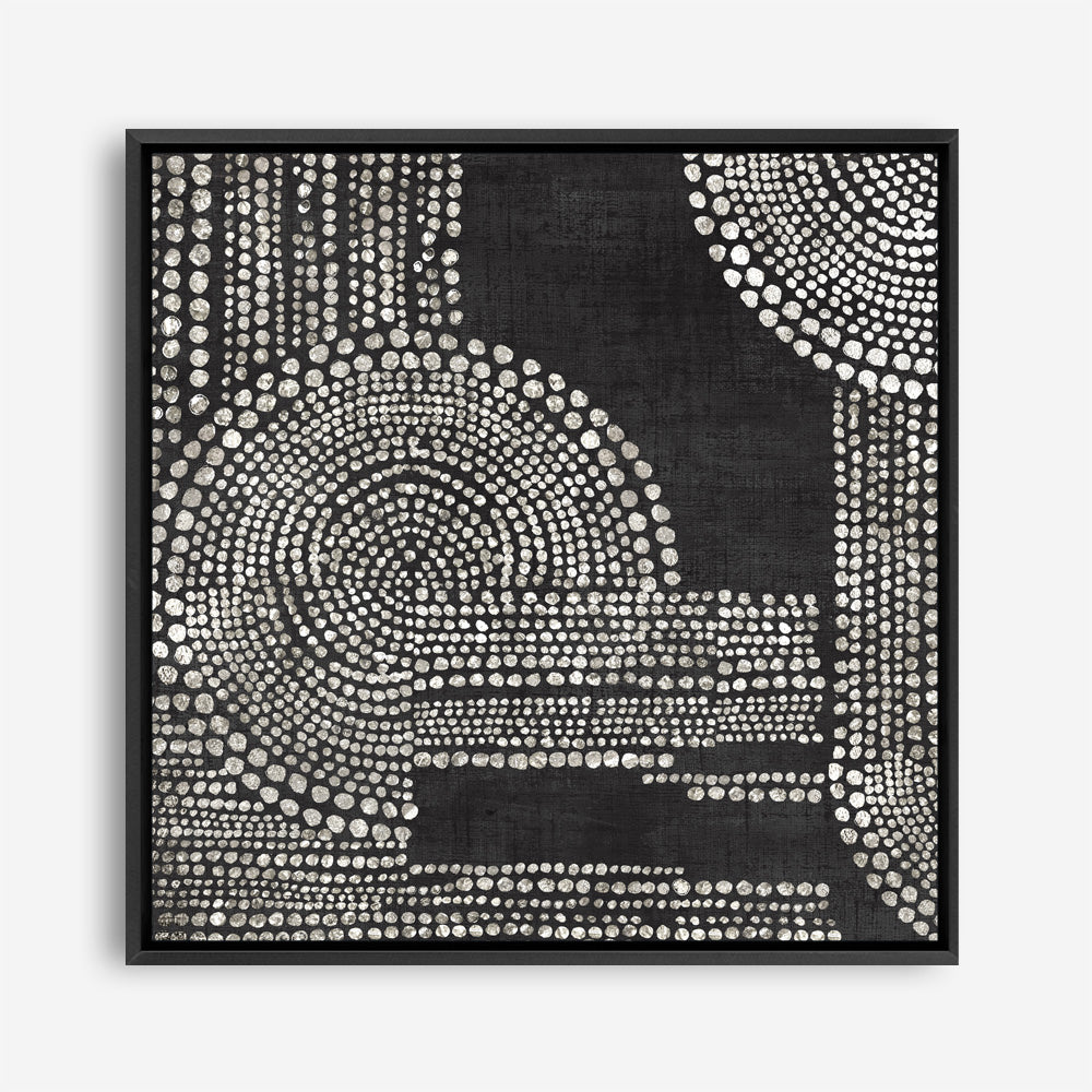 Shop Pearl Dots II (Square) Canvas Print a painted abstract themed framed canvas wall art print from The Print Emporium artwork collection - Buy Australian made fine art painting style stretched canvas prints for the home and your interior decor space, TPE-PC-RF391-CA-40X40-NF