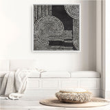 Shop Pearl Dots II (Square) Canvas Print a painted abstract themed framed canvas wall art print from The Print Emporium artwork collection - Buy Australian made fine art painting style stretched canvas prints for the home and your interior decor space, TPE-PC-RF391-CA-40X40-NF