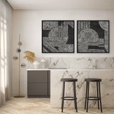 Shop Pearl Dots II (Square) Canvas Print a painted abstract themed framed canvas wall art print from The Print Emporium artwork collection - Buy Australian made fine art painting style stretched canvas prints for the home and your interior decor space, TPE-PC-RF391-CA-40X40-NF