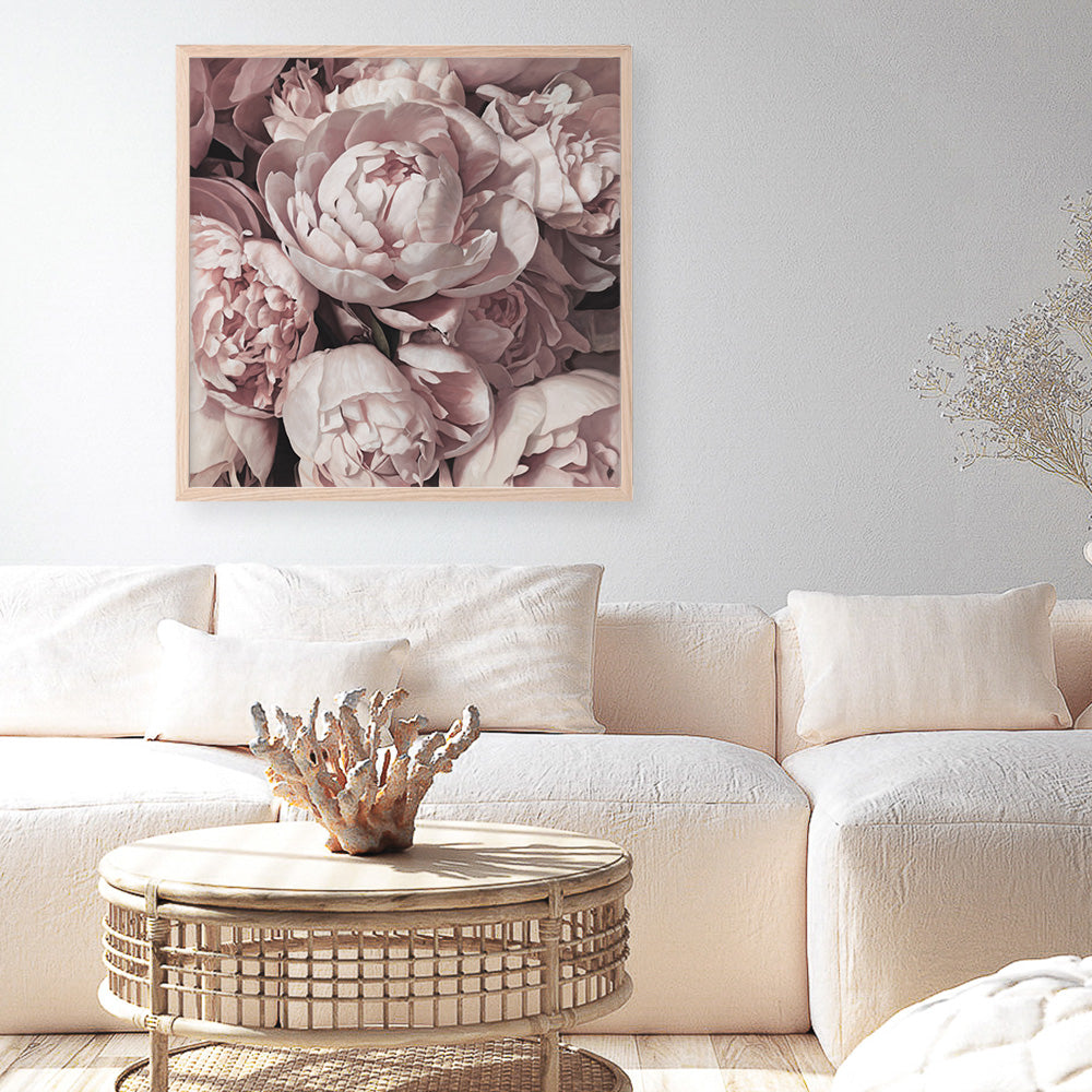 Shop Peony Buds (Square) Art Print a floral themed painted wall art print from The Print Emporium wall artwork collection - Buy Australian made fine art painting style poster and framed prints for the home and your interior decor room, TPE-383-AP