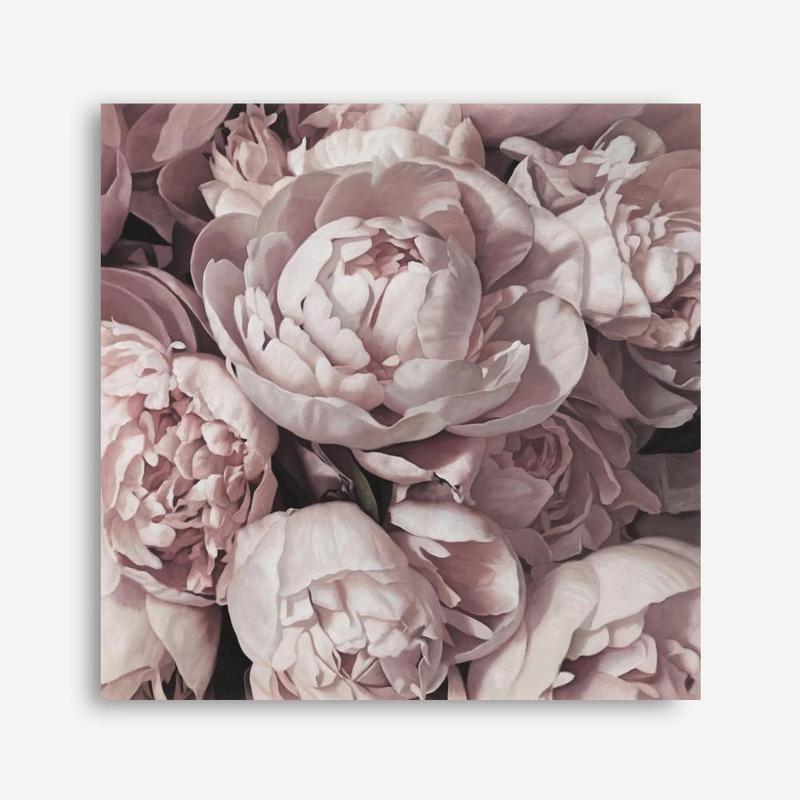Shop Peony Buds (Square) Canvas Print a floral themed painted framed canvas wall art print from The Print Emporium artwork collection - Buy Australian made fine art painting style stretched canvas prints for the home and your interior decor space, TPE-383-CA-40X40-NF