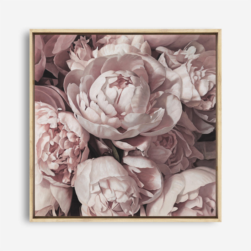 Shop Peony Buds (Square) Canvas Print a floral themed painted framed canvas wall art print from The Print Emporium artwork collection - Buy Australian made fine art painting style stretched canvas prints for the home and your interior decor space, TPE-383-CA-40X40-NF