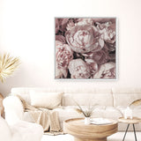 Shop Peony Buds (Square) Canvas Print a floral themed painted framed canvas wall art print from The Print Emporium artwork collection - Buy Australian made fine art painting style stretched canvas prints for the home and your interior decor space, TPE-383-CA-40X40-NF
