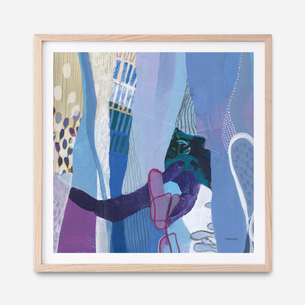 Shop Periwinkle (Square) Art Print a painted abstract themed wall art print from The Print Emporium wall artwork collection - Buy Australian made fine art painting style poster and framed prints for the home and your interior decor room, TPE-WA-72101-AP