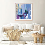 Shop Periwinkle (Square) Art Print a painted abstract themed wall art print from The Print Emporium wall artwork collection - Buy Australian made fine art painting style poster and framed prints for the home and your interior decor room, TPE-WA-72101-AP