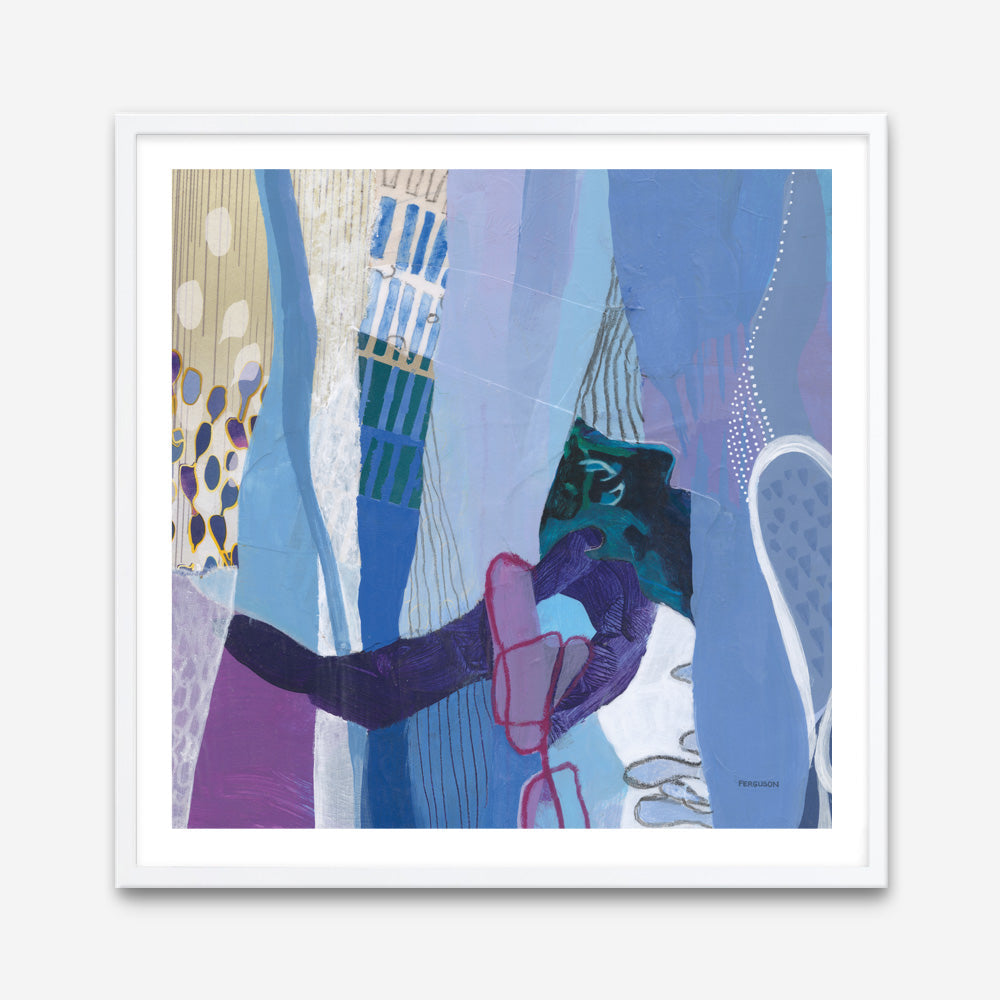 Shop Periwinkle (Square) Art Print a painted abstract themed wall art print from The Print Emporium wall artwork collection - Buy Australian made fine art painting style poster and framed prints for the home and your interior decor room, TPE-WA-72101-AP