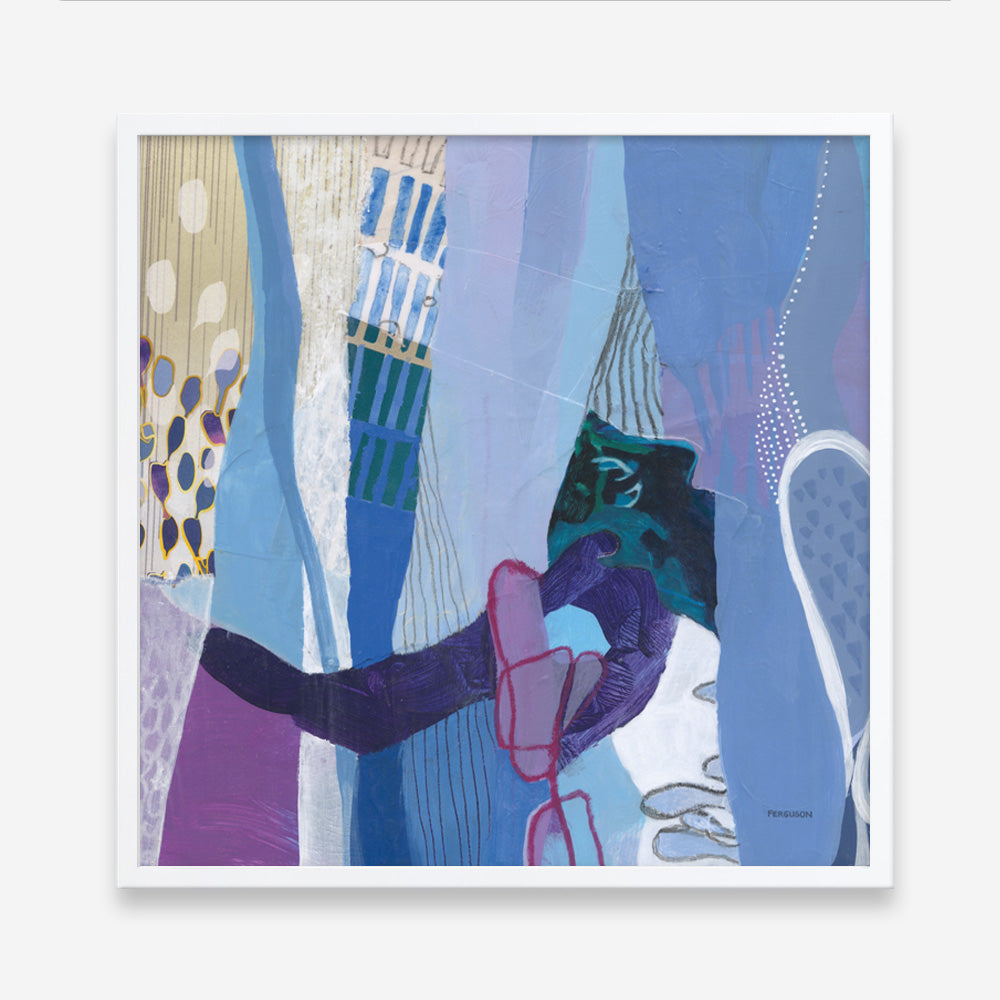 Shop Periwinkle (Square) Art Print a painted abstract themed wall art print from The Print Emporium wall artwork collection - Buy Australian made fine art painting style poster and framed prints for the home and your interior decor room, TPE-WA-72101-AP