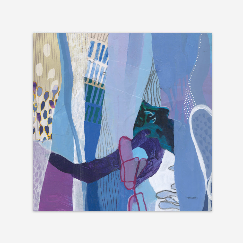 Shop Periwinkle (Square) Art Print a painted abstract themed wall art print from The Print Emporium wall artwork collection - Buy Australian made fine art painting style poster and framed prints for the home and your interior decor room, TPE-WA-72101-AP