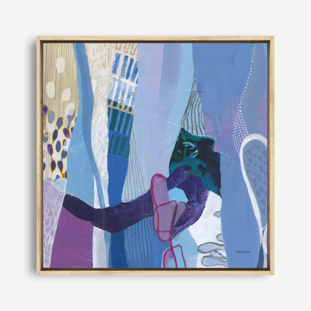 Shop Periwinkle (Square) Canvas Print a painted abstract themed framed canvas wall art print from The Print Emporium artwork collection - Buy Australian made fine art painting style stretched canvas prints for the home and your interior decor space, TPE-WA-72101-CA-40X40-NF