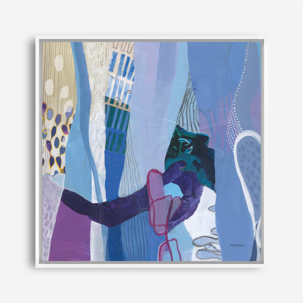 Shop Periwinkle (Square) Canvas Print a painted abstract themed framed canvas wall art print from The Print Emporium artwork collection - Buy Australian made fine art painting style stretched canvas prints for the home and your interior decor space, TPE-WA-72101-CA-40X40-NF