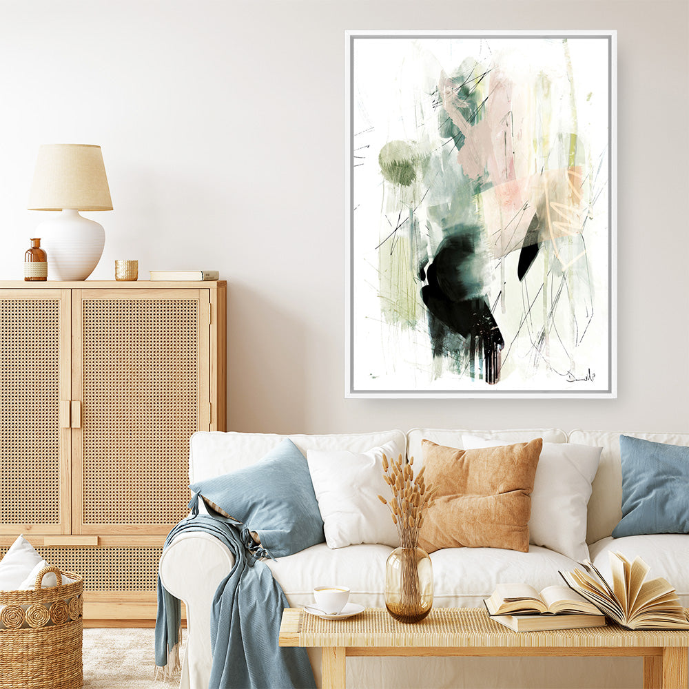 Shop Pianta Canvas Print a painted abstract themed framed canvas wall art print from The Print Emporium artwork collection - Buy Australian made fine art painting style stretched canvas prints for the home and your interior decor space, TPE-DH-083-CA-35X46-NF