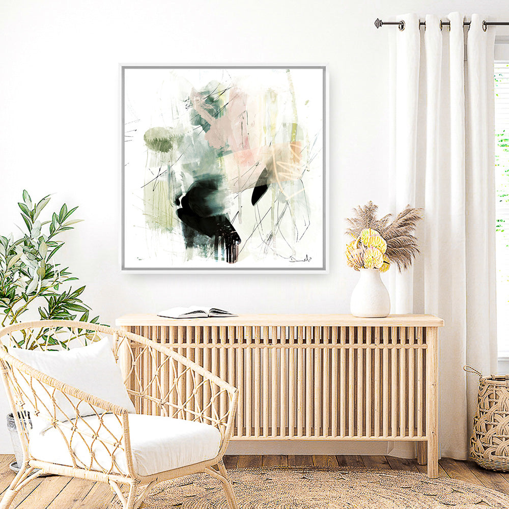 Shop Pianta (Square) Canvas Print a painted abstract themed framed canvas wall art print from The Print Emporium artwork collection - Buy Australian made fine art painting style stretched canvas prints for the home and your interior decor space, TPE-DH-306-CA-40X40-NF