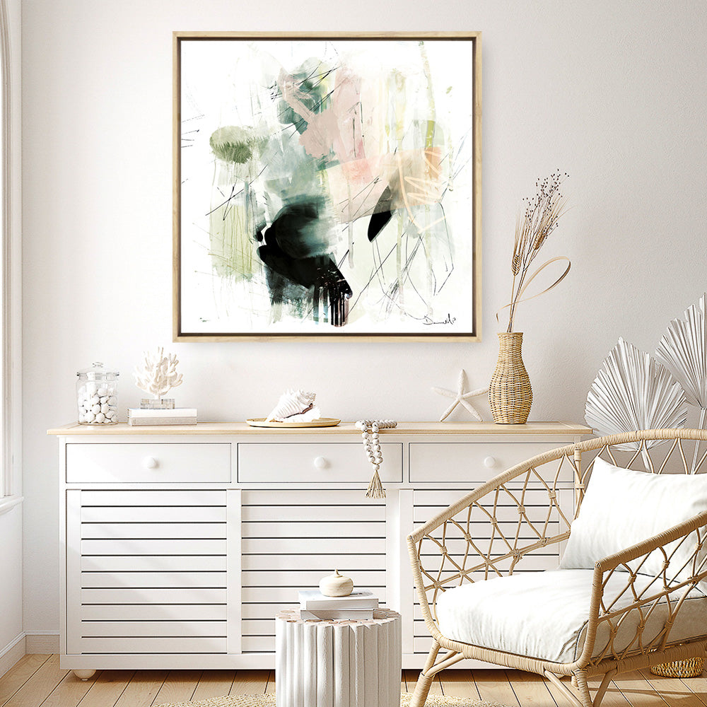 Shop Pianta (Square) Canvas Print a painted abstract themed framed canvas wall art print from The Print Emporium artwork collection - Buy Australian made fine art painting style stretched canvas prints for the home and your interior decor space, TPE-DH-306-CA-40X40-NF