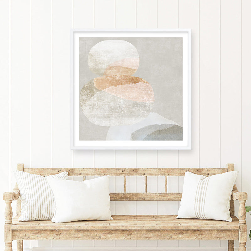 Shop Pile Up I (Square) Art Print a painted abstract themed wall art print from The Print Emporium wall artwork collection - Buy Australian made fine art painting style poster and framed prints for the home and your interior decor room, TPE-PC-PI555-AP