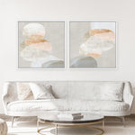 Shop Pile Up I (Square) Canvas Print a painted abstract themed framed canvas wall art print from The Print Emporium artwork collection - Buy Australian made fine art painting style stretched canvas prints for the home and your interior decor space, TPE-PC-PI555-CA-40X40-NF