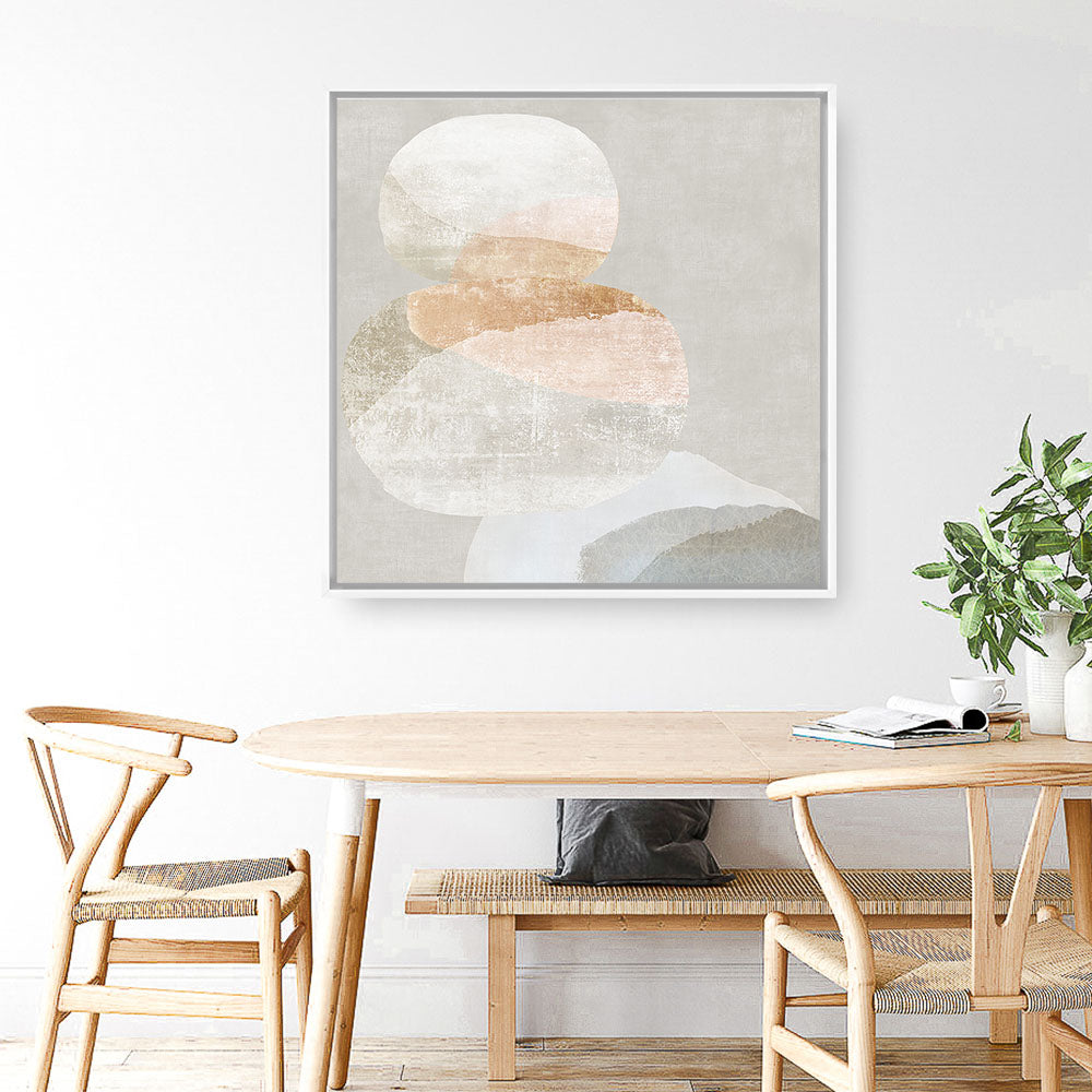 Shop Pile Up I (Square) Canvas Print a painted abstract themed framed canvas wall art print from The Print Emporium artwork collection - Buy Australian made fine art painting style stretched canvas prints for the home and your interior decor space, TPE-PC-PI555-CA-40X40-NF