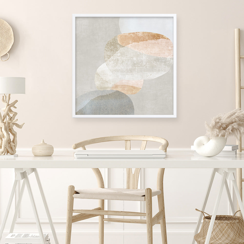 Shop Pile Up II (Square) Art Print a painted abstract themed wall art print from The Print Emporium wall artwork collection - Buy Australian made fine art painting style poster and framed prints for the home and your interior decor room, TPE-PC-PI556-AP