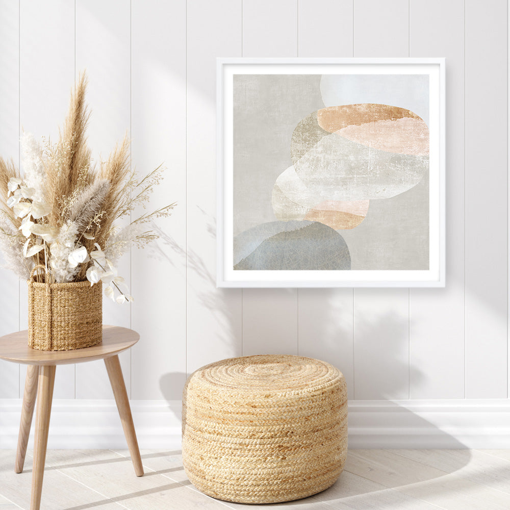 Shop Pile Up II (Square) Art Print a painted abstract themed wall art print from The Print Emporium wall artwork collection - Buy Australian made fine art painting style poster and framed prints for the home and your interior decor room, TPE-PC-PI556-AP