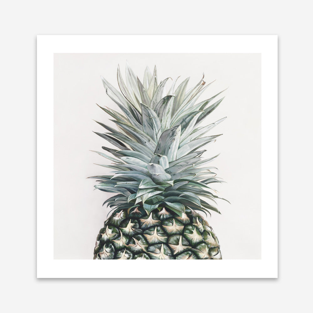 Shop Pineapple (Square) Art Print a painted style wall art print from The Print Emporium wall artwork collection - Buy Australian made fine art painting style poster and framed prints for the home and your interior decor room, TPE-350-AP