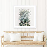 Shop Pineapple (Square) Art Print a painted style wall art print from The Print Emporium wall artwork collection - Buy Australian made fine art painting style poster and framed prints for the home and your interior decor room, TPE-350-AP