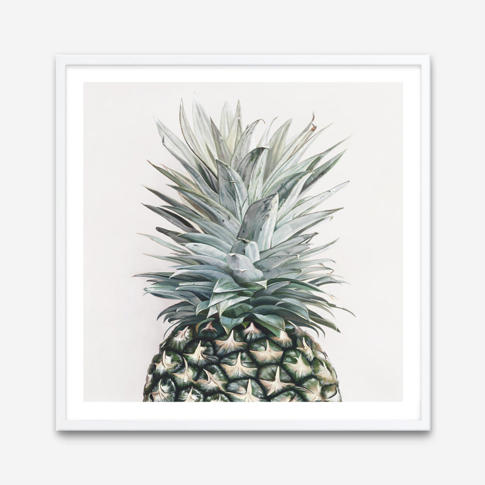 Shop Pineapple (Square) Art Print a painted style wall art print from The Print Emporium wall artwork collection - Buy Australian made fine art painting style poster and framed prints for the home and your interior decor room, TPE-350-AP