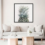 Shop Pineapple (Square) Canvas Print a painted style framed canvas wall art print from The Print Emporium artwork collection - Buy Australian made fine art painting style stretched canvas prints for the home and your interior decor space, TPE-350-CA-40X40-NF