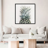 Shop Pineapple (Square) Canvas Print a painted style framed canvas wall art print from The Print Emporium artwork collection - Buy Australian made fine art painting style stretched canvas prints for the home and your interior decor space, TPE-350-CA-40X40-NF
