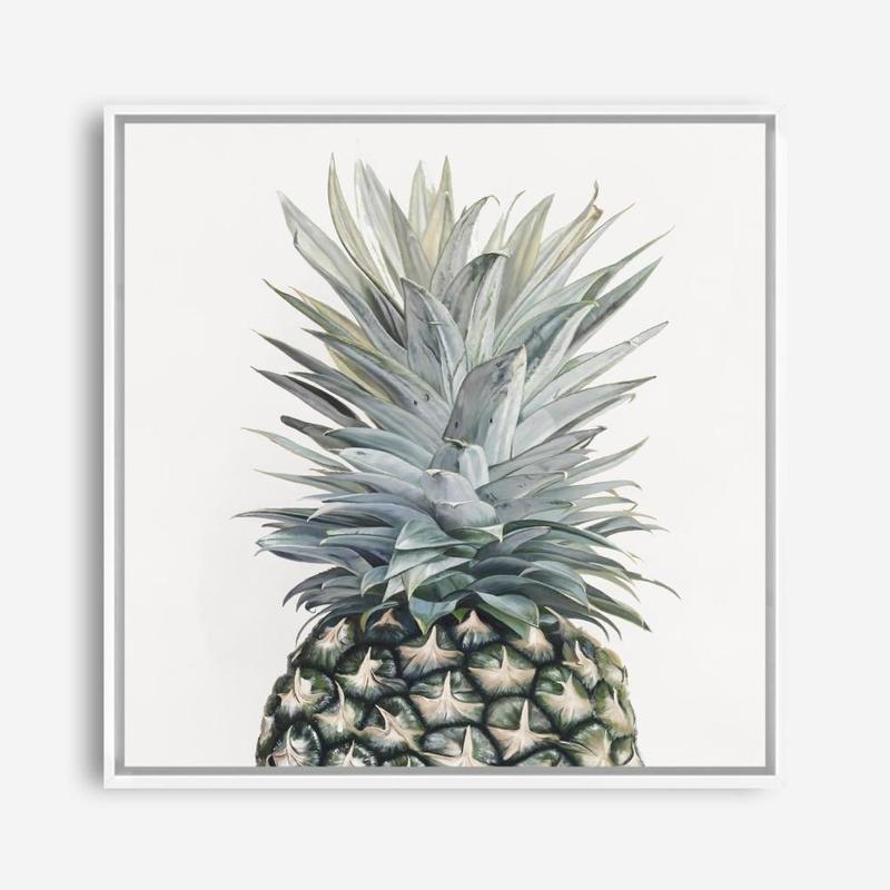 Shop Pineapple (Square) Canvas Print a painted style framed canvas wall art print from The Print Emporium artwork collection - Buy Australian made fine art painting style stretched canvas prints for the home and your interior decor space, TPE-350-CA-40X40-NF