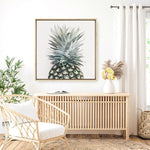 Shop Pineapple (Square) Canvas Print a painted style framed canvas wall art print from The Print Emporium artwork collection - Buy Australian made fine art painting style stretched canvas prints for the home and your interior decor space, TPE-350-CA-40X40-NF