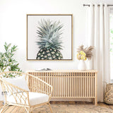 Shop Pineapple (Square) Canvas Print a painted style framed canvas wall art print from The Print Emporium artwork collection - Buy Australian made fine art painting style stretched canvas prints for the home and your interior decor space, TPE-350-CA-40X40-NF