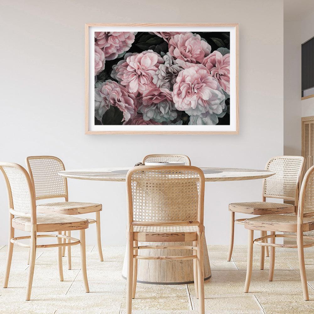 Shop Pink Blooms Art Print a floral themed painted wall art print from The Print Emporium wall artwork collection - Buy Australian made fine art painting style poster and framed prints for the home and your interior decor room, TPE-059-AP