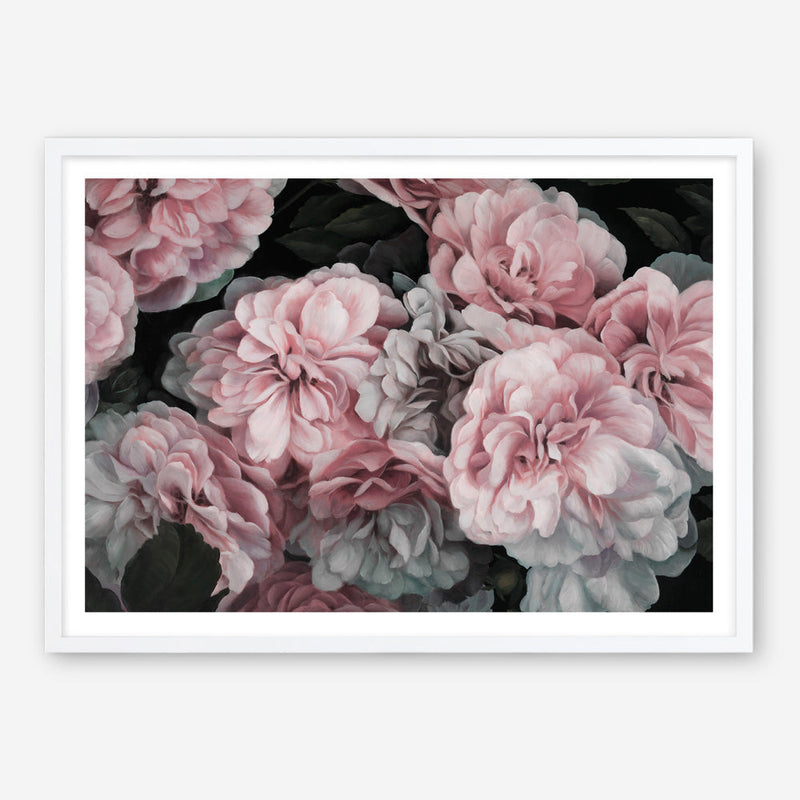 Shop Pink Blooms Art Print a floral themed painted wall art print from The Print Emporium wall artwork collection - Buy Australian made fine art painting style poster and framed prints for the home and your interior decor room, TPE-059-AP