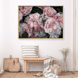 Shop Pink Blooms Canvas Print a floral themed painted framed canvas wall art print from The Print Emporium artwork collection - Buy Australian made fine art painting style stretched canvas prints for the home and your interior decor space, TPE-059-CA-35X46-NF