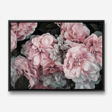 Shop Pink Blooms Canvas Print a floral themed painted framed canvas wall art print from The Print Emporium artwork collection - Buy Australian made fine art painting style stretched canvas prints for the home and your interior decor space, TPE-059-CA-35X46-NF