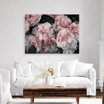 Shop Pink Blooms Canvas Print a floral themed painted framed canvas wall art print from The Print Emporium artwork collection - Buy Australian made fine art painting style stretched canvas prints for the home and your interior decor space, TPE-059-CA-35X46-NF