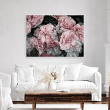 Shop Pink Blooms Canvas Print a floral themed painted framed canvas wall art print from The Print Emporium artwork collection - Buy Australian made fine art painting style stretched canvas prints for the home and your interior decor space, TPE-059-CA-35X46-NF